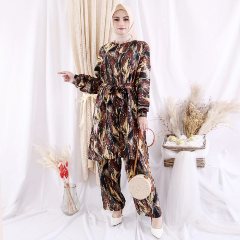 JOSJOLI_STORE/Stelan PP Arava, Dersi dan Cerisa/Stelan Rayon Wanita Dewasa XXL