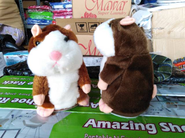 boneka hamster bisa bicara talking hamster mainan anak bayi dan bisa buat kado birthday