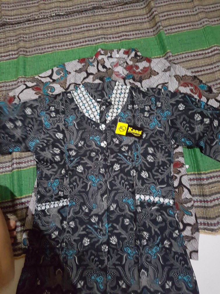 Tey-17 Batik Wanita Asj Sa Hrb026 Kenongo Kemeja Tosca Pendek