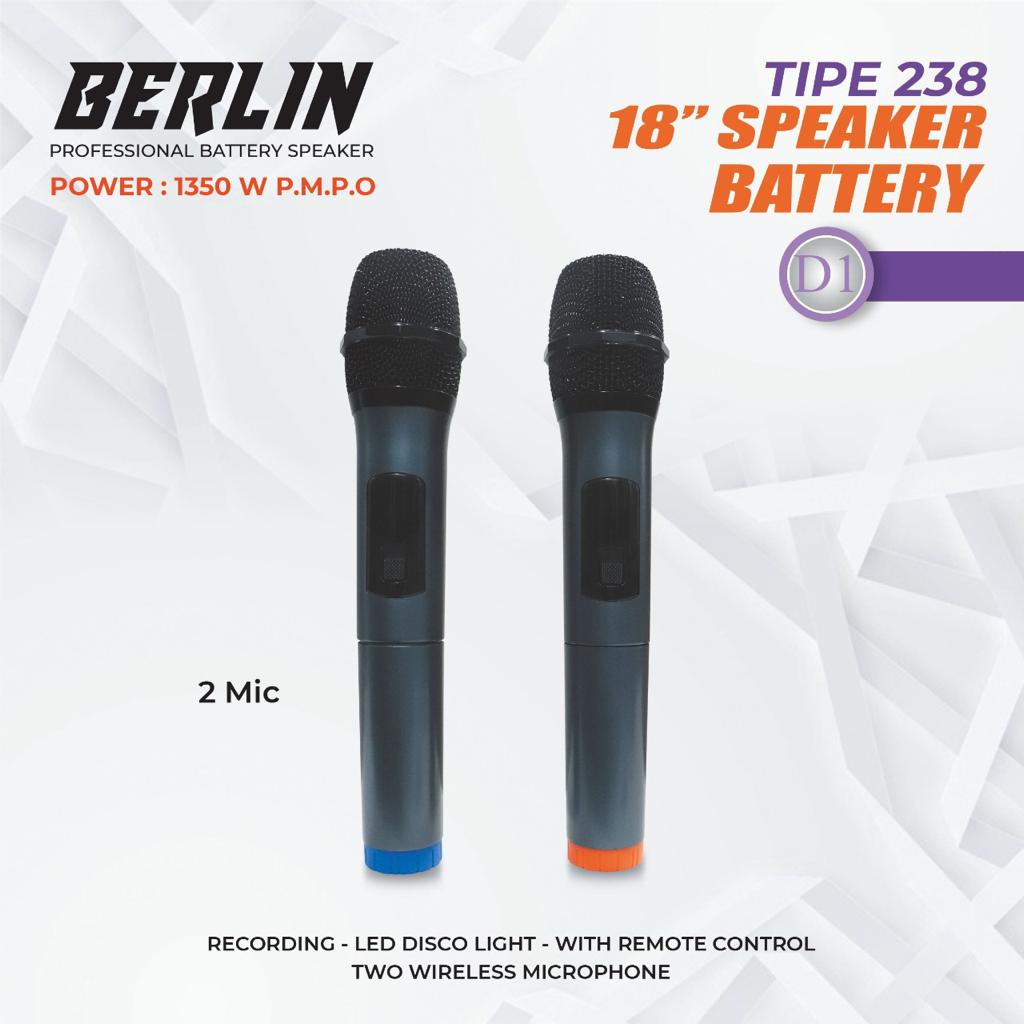 Speaker Portable Professional BERLIN 238 / 18inch Single Speaker