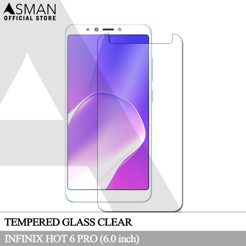 Tempered Glass Infinix Hot 6 Pro (6.0&quot;) | Anti Gores Pelindung Layar Kaca - Bening