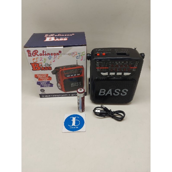 Speaker Radio 10 Band Am Fm Sw Bluetooth USB TF Card Mp3 Player Rolinson 4049BT