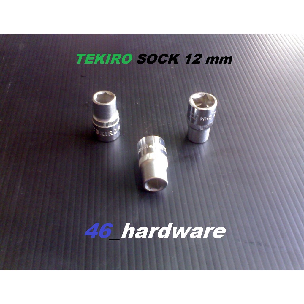 TEKIRO Kunci MATA SOCK Socket 12 mm DR6PT SC-SC0402 - CRV - ANTI KARAT - 46_hardware
