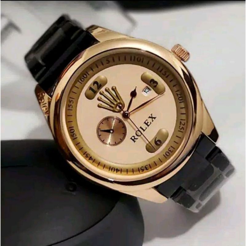 Jam Tangan Tangan Ranta  ROLEX king  Keren Anti air | Jam Tangan Cowok Tanggal Aktif Free BOK