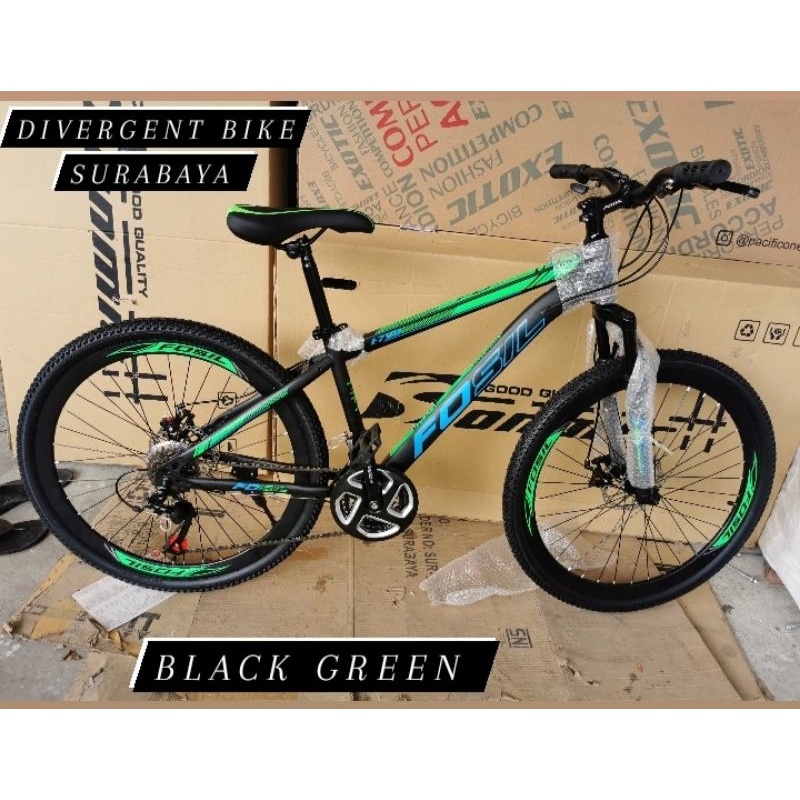 Sepeda MTB 26 Fosil VT 2022 New Murah 21 SPEED, Cakram, Velg Tinggi / Sepeda Gunung Ukuran 26 Fosil 