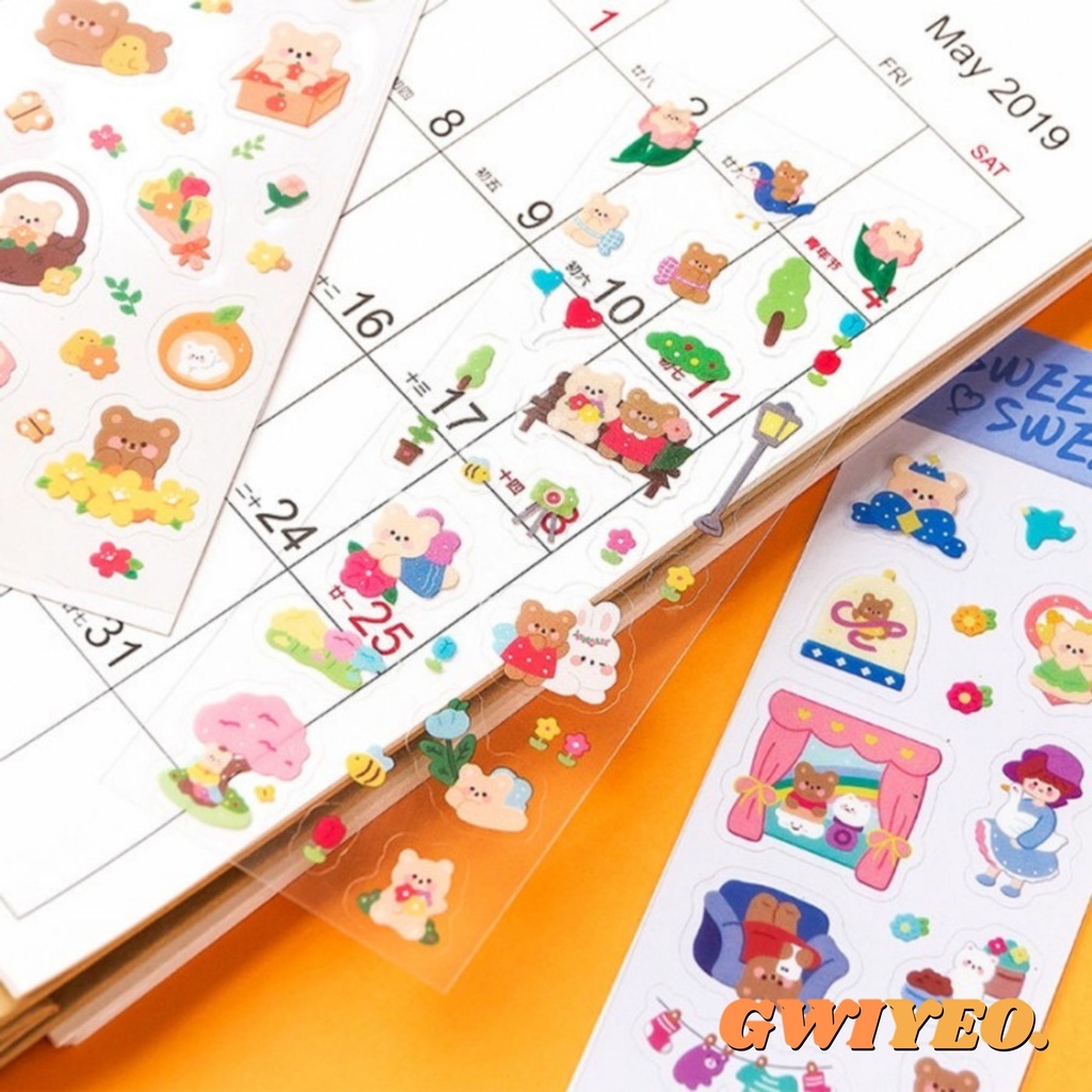 

Sticker Stiker Korea Dekorasi Scrapbook Tahan Air Stationery Bullet