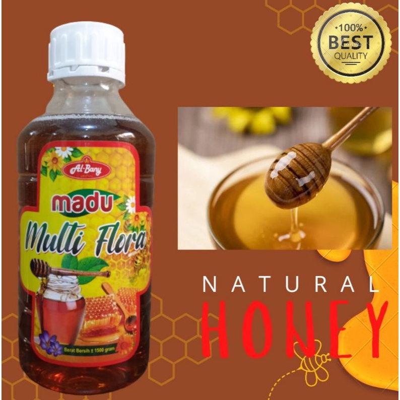 Madu Hutan  Multi Flora Albany isi 1500 gr Bee Pollen &amp; Royal Jelly