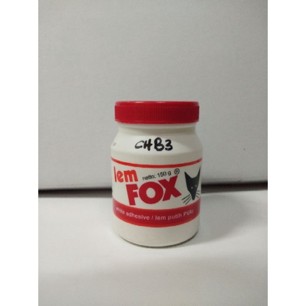 

Lem putih fox 150gr kayu kertas botol PVC