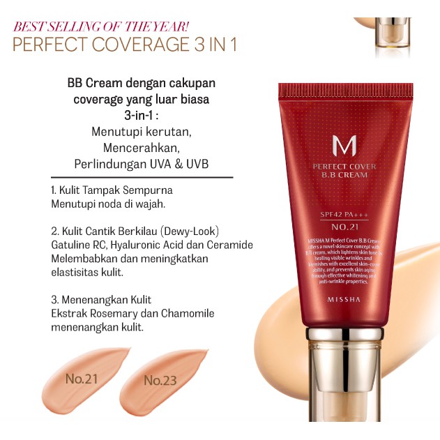 Missha M Perfect Cover BB Cream