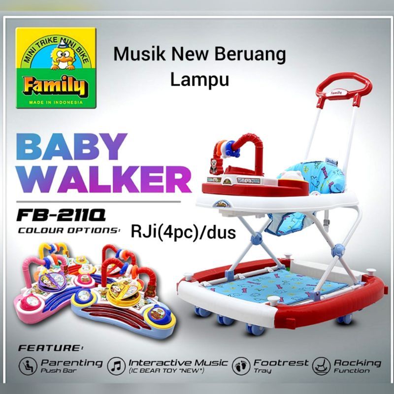 Baby Walker Family FB - 211Q Kereta Dorong Bayi Badong