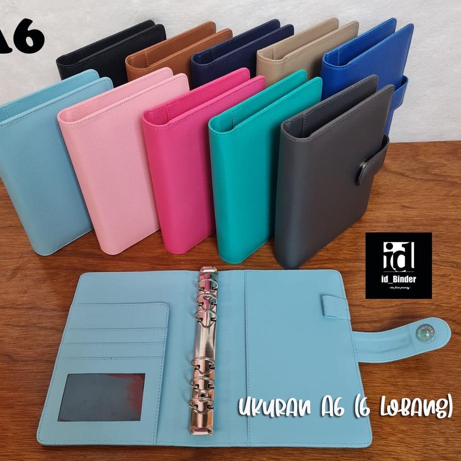 

Terjangkau BINDER A6 6 LOBANG RING KULIT JERUK 10 WARNA PILIHAN UKURAN 케