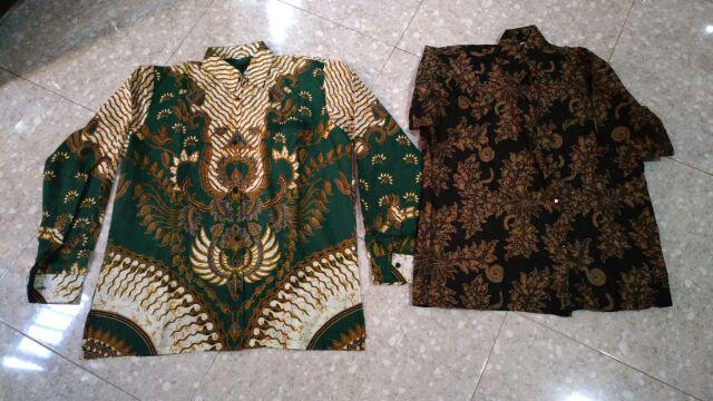 Bswart Batik Hrb026 Kenongo Hem Pendek Padi Pekalongan M L Xl Xxl Batik Pria Murah Modern Grosir