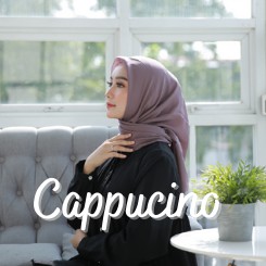 Bella Square Hijab Segiempat | Kerudung Laudya Pollycotton PART 2-Cappucino