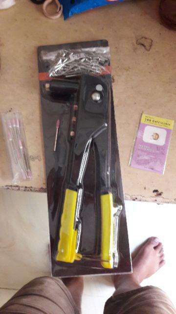 Eelic Tar-w10i Mix Tang Rivet  Hand Reveter 10 Inch + 50 Pcs Paku Tang Rivet Pak-3.2x5mm