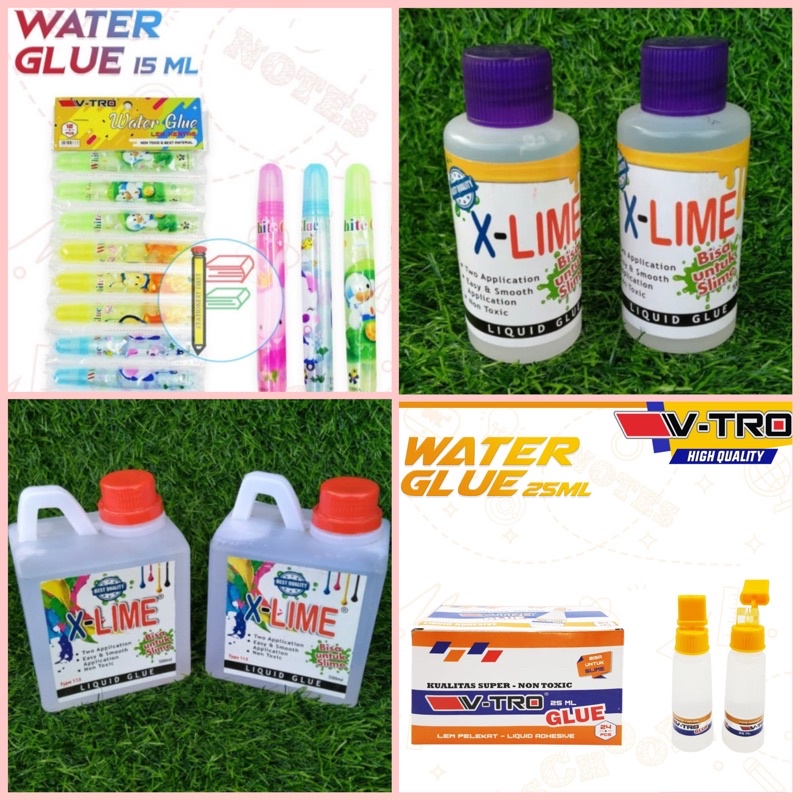 

LIQUID GLUE X-LIME / VTRO - LEM CAIR KERTAS MURAH SERBAGUNA / POVINAL BENING - CLEAR GLUE