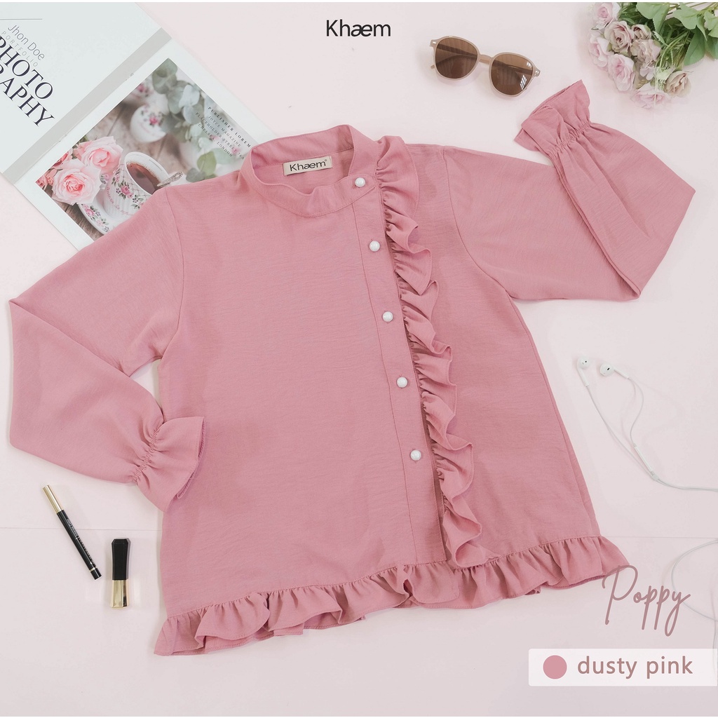Poppy Blouse by Khaem x EmmaQueen-Dusty Pink