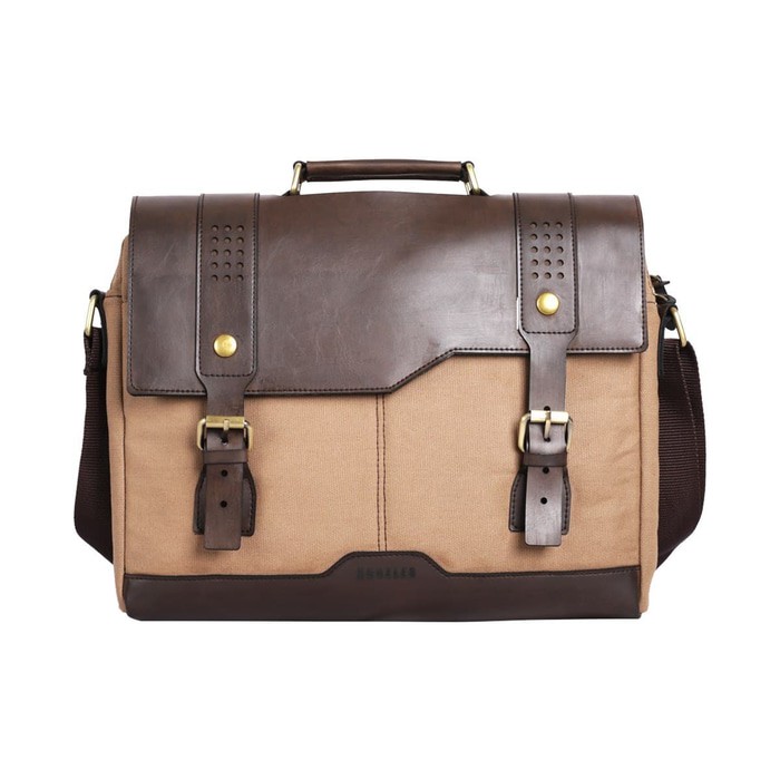 Tas Selempang Kulit Kantor / Tas Laptop Pria 14 Inch Hoozler Helmer - coklat