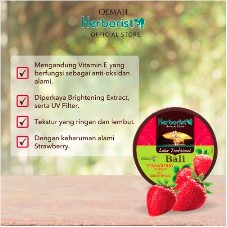 IDOLAKU Herborist Lulur Tradisional Bali Strawberry 100gr