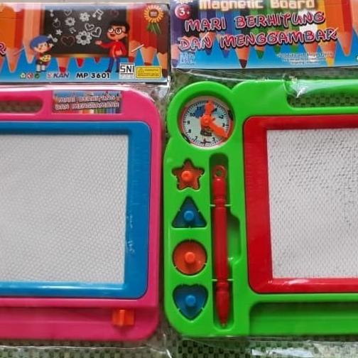 

hanya disini] Drawing Board Magnetic / Papan Tulis Hapus / Mainan Edukasi Anak