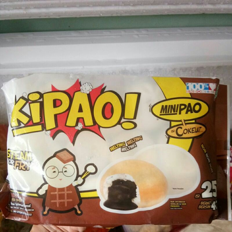 

Kipao Bakpao mini lembut Rasa cokelat isi 25pcs