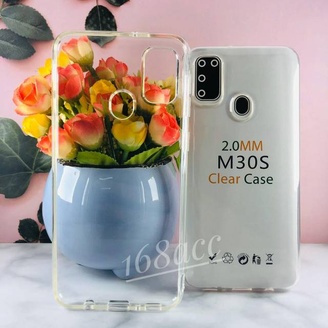 Silikon Jelly Soft Case Bening Samsung M30S Softcase Anti Crack Premium bahan tebal