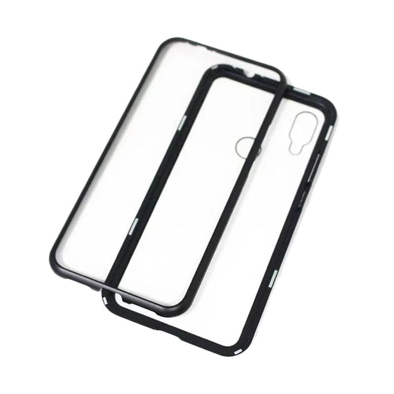 Samsung Galaxy A10 A10S A20 A20S A30 A50 A70 M10 M20 M30S Casing Magnetic Metal Glass Hard Case