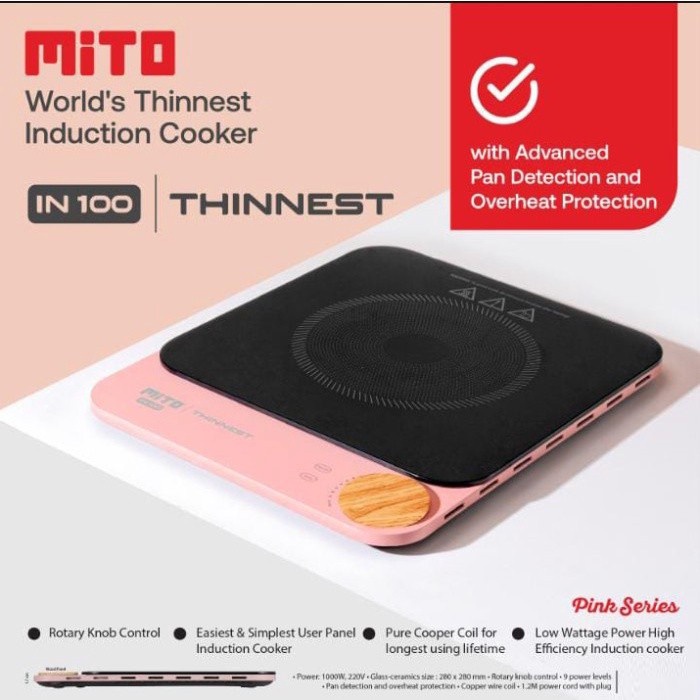 Mito Kompor Kompor induksi Listrik IN-100 - Induction Cooker Mito IN100