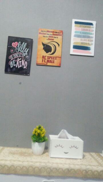 Hiasan Dinding Kayu Wallpaper Art Printing Kayu Dekorasi Rumah