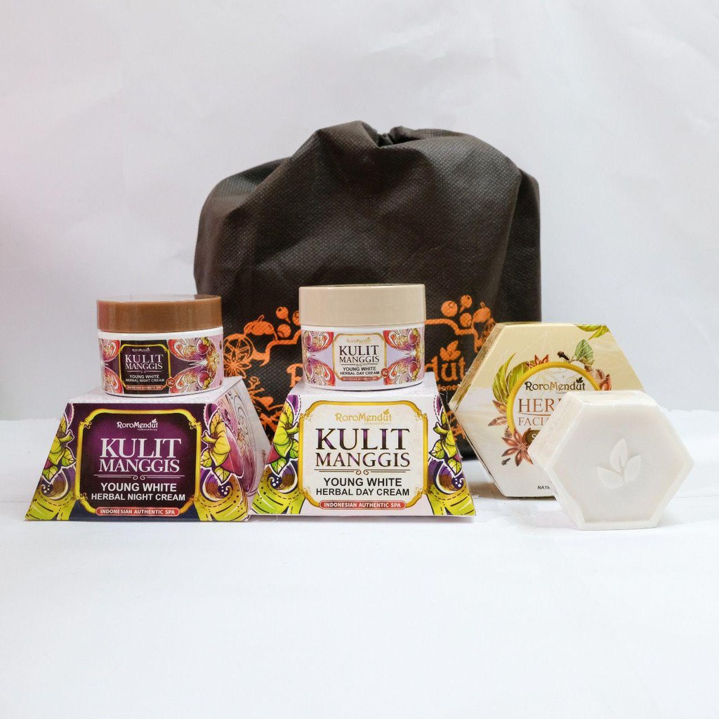 RORO MENDUT SKINCARE PAKET STARTER TEMULAWAK REMPAH HITAM KULIT MANGGIS CREAM WAJAH ORIGINAL BPOM-STARTER KULITMANGGIS