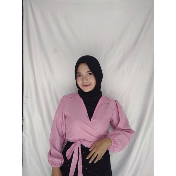 Balena blouse Lengan Balon / Atasan wanita korea