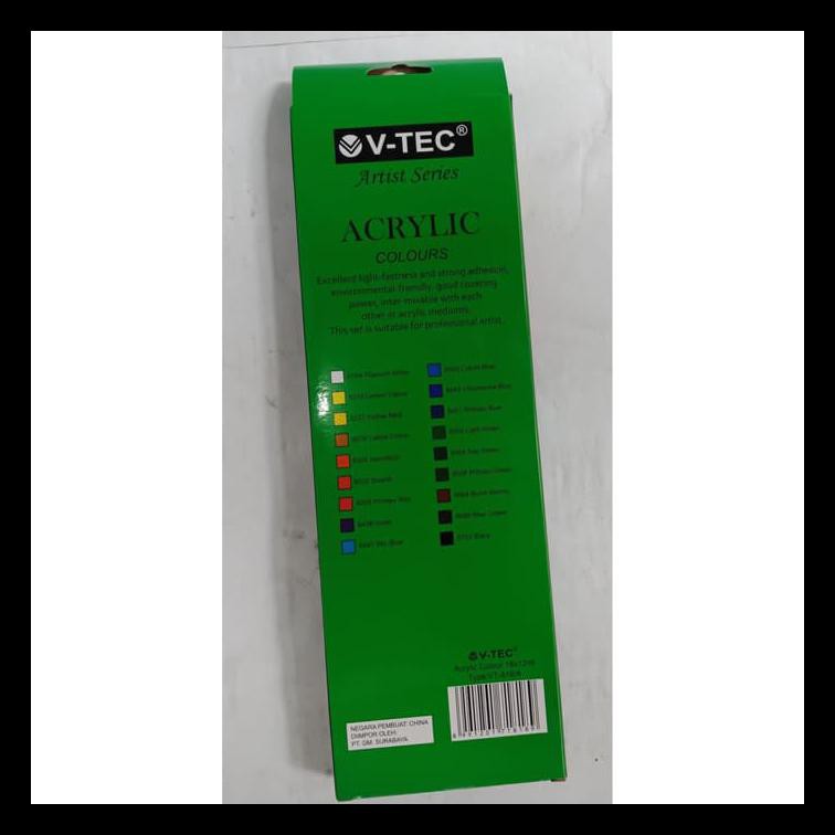 

Ready Cat Acrylic V-Tec 18 Warna (12Ml)