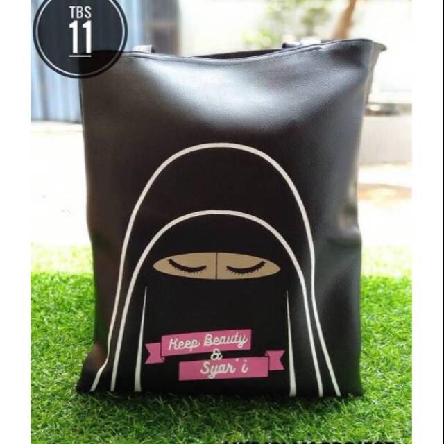 gratis gantungan kunci - Tote bag muslimah keep beauty