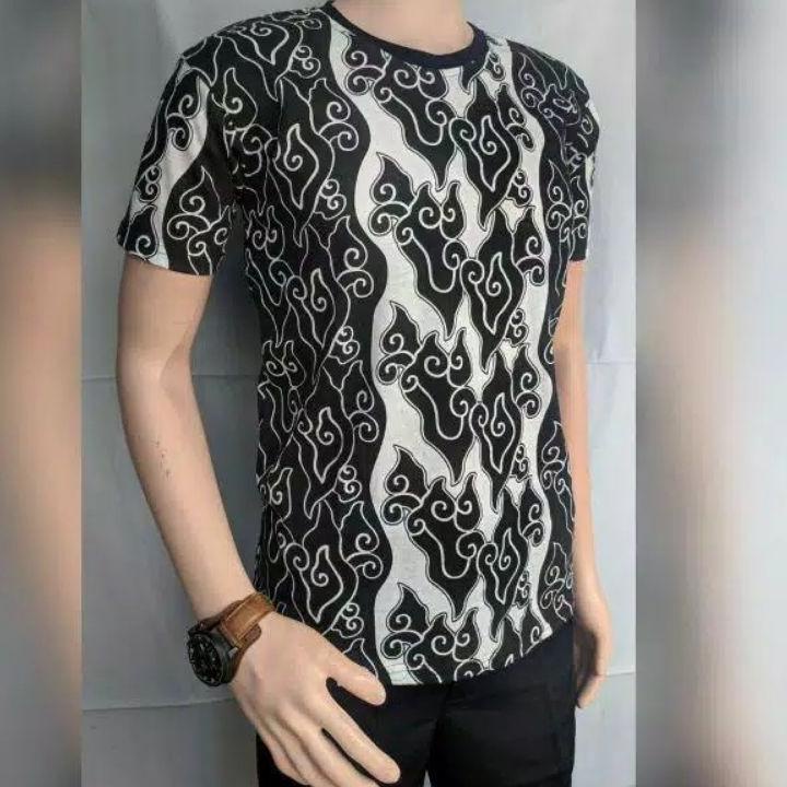 [KODE HLKUK] KAOS BATIK FULL PRINT MOTIF MEGA MENDUNG || KAOS CIREBONAN