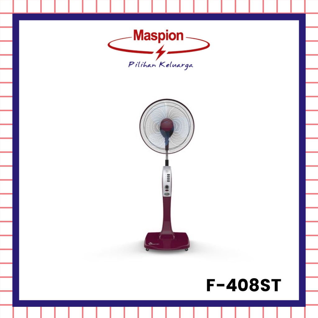 KIPAS ANGIN MASPION F-408ST / stand fan 16 inch