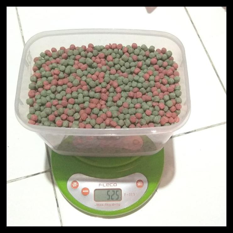 

SPECIAL pelet/makanan kura darat GTF/GT FREEK BERAT 500 GR WARNA MERAH HIJAU