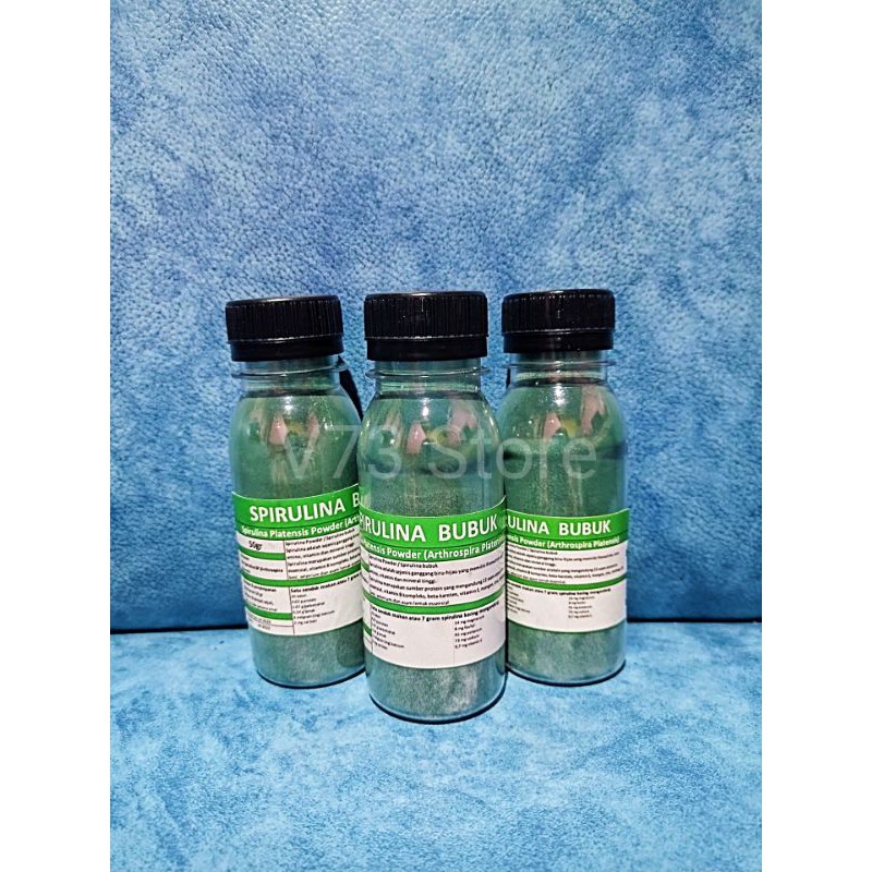 SPIRULINA BUBUK / SPIRULINA POWDER ORIGINAL 50 GRAM UNTUK IKAN