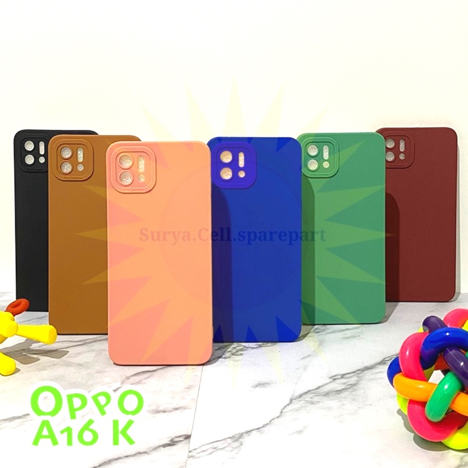 Case Slim Matte Pro Camera Oppo A16E A16K - SC