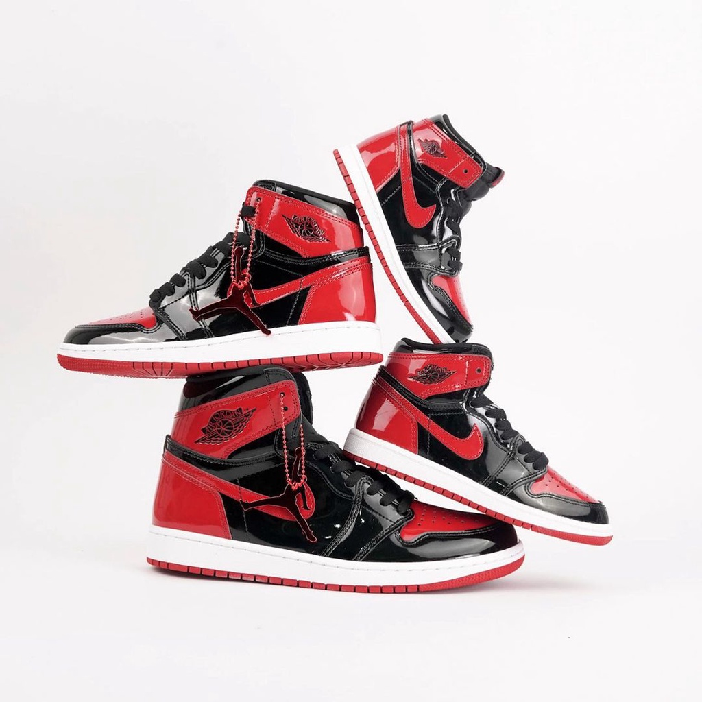 Air Jordan 1 High OG Bred Patent GS