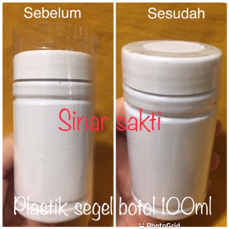 plastik segel botol kapsul/segel plastik botol kapsul /plastik segel full botol
