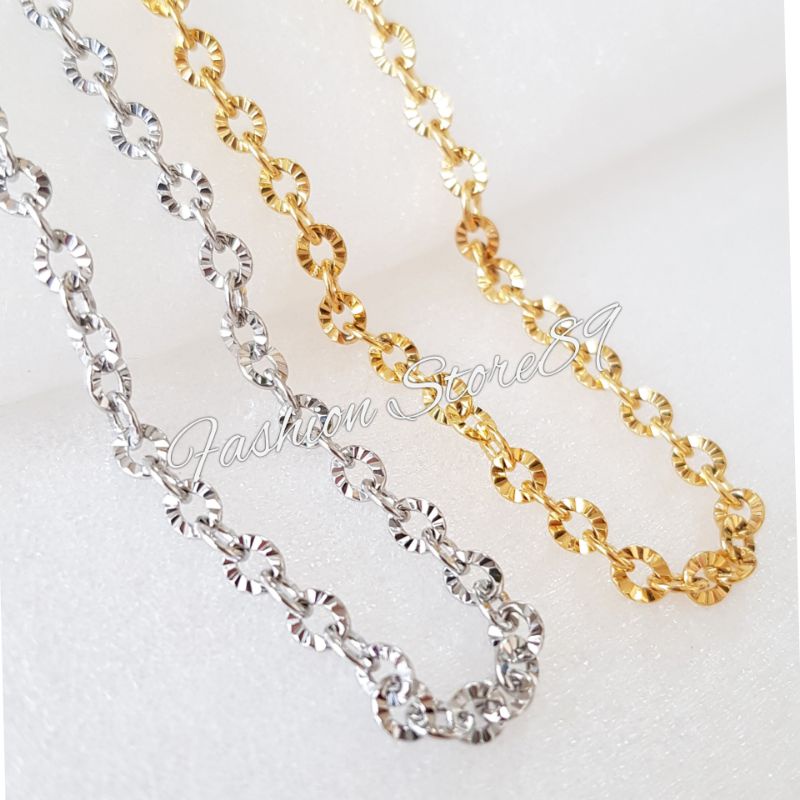 New Kalung Fashion Nuri Bunga Besar Rosegold Nori Ukir Titanium Rosegold impor antikarat