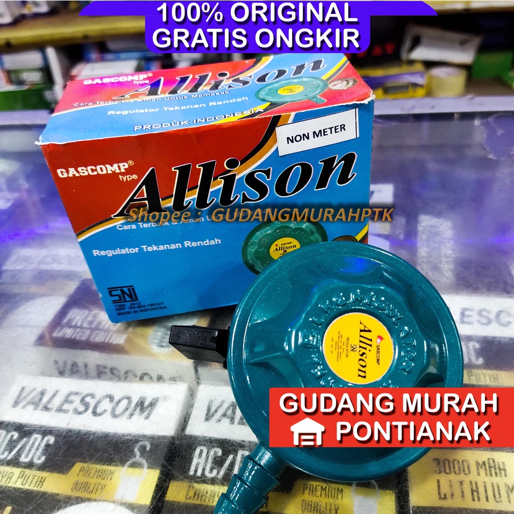 Regulator Gas ALS-3D Allison GASCOM kepala gas SNI