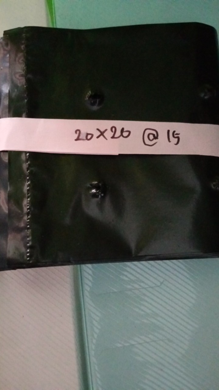 Polybag/ Polibek Tanaman Ukuran 20x20 (uk Lipat 20cmx10cm) Per Lembar [min. Order 5 Lembar]
