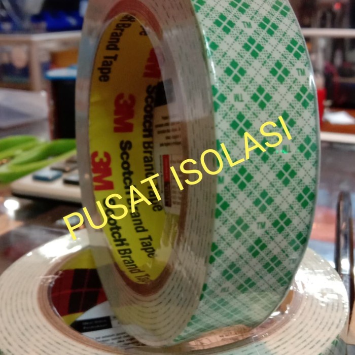 

Berkualitas Double Tape Mounting 3M 4032 1"X4.5 Mtr/Daya Rekat Kuat Sampe 7 Kg Hemat