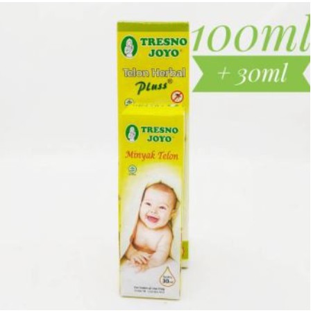 MINYAK TELON BAYI TRESNO JOYO CITRONELA HGERBAL PLUS (100ml Free 30ml) / Minyak Telon / Minyak