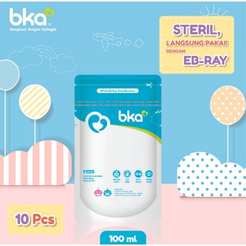 BKA Kantong ASI 100 ml Isi 10 Pcs &amp; 30 Pcs/Breast Milk Storage Bag