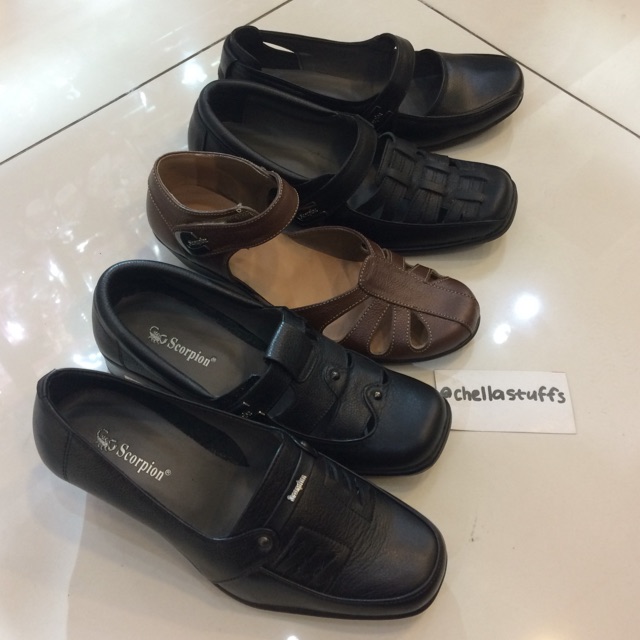 Sepatu Kulit Scorpion Wanita Lokal Sepatu Kerja
