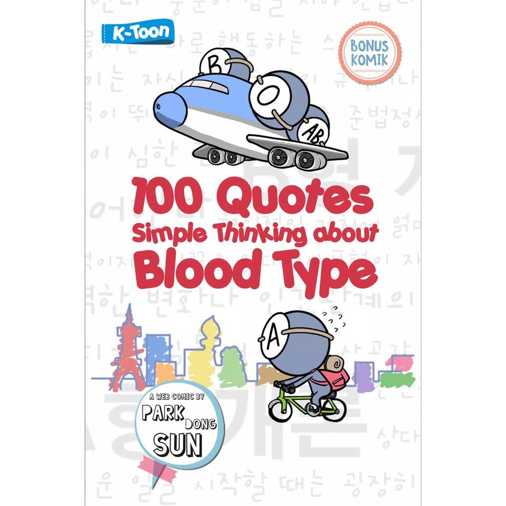 100 Quotes Simple Thinking About Blood Type Park Dong Sun Shopee