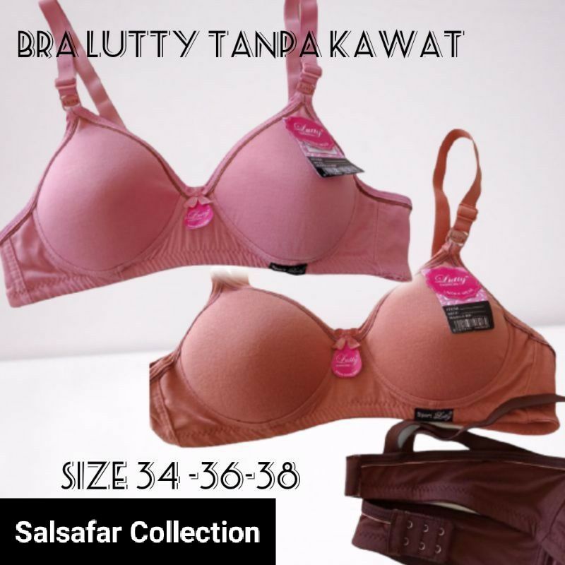 BH Lutty Busa Tanpa Kawat/Bra Kait 2/Bra Lutty