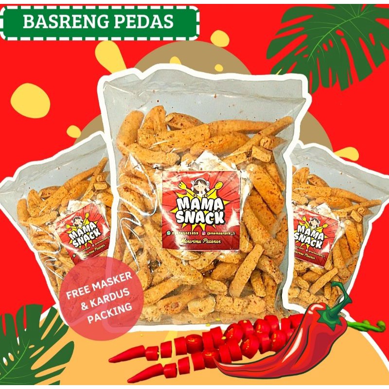 

BASRENG PEDAS DAUN JERUK/BASRENG DAUN JERUK/BAKSO GORENG PEDAS/BASRENG VIRAL/BASRENG STIK KILOAN 250gr (GRATIS MASKER)