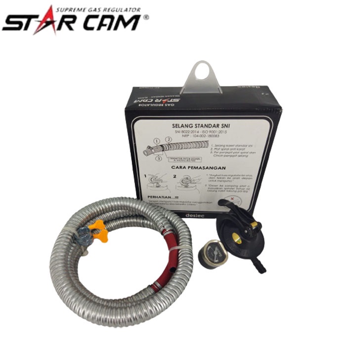 Star Cam SC-23MSS Regulator Gas dengan Selang SC-T12RMS